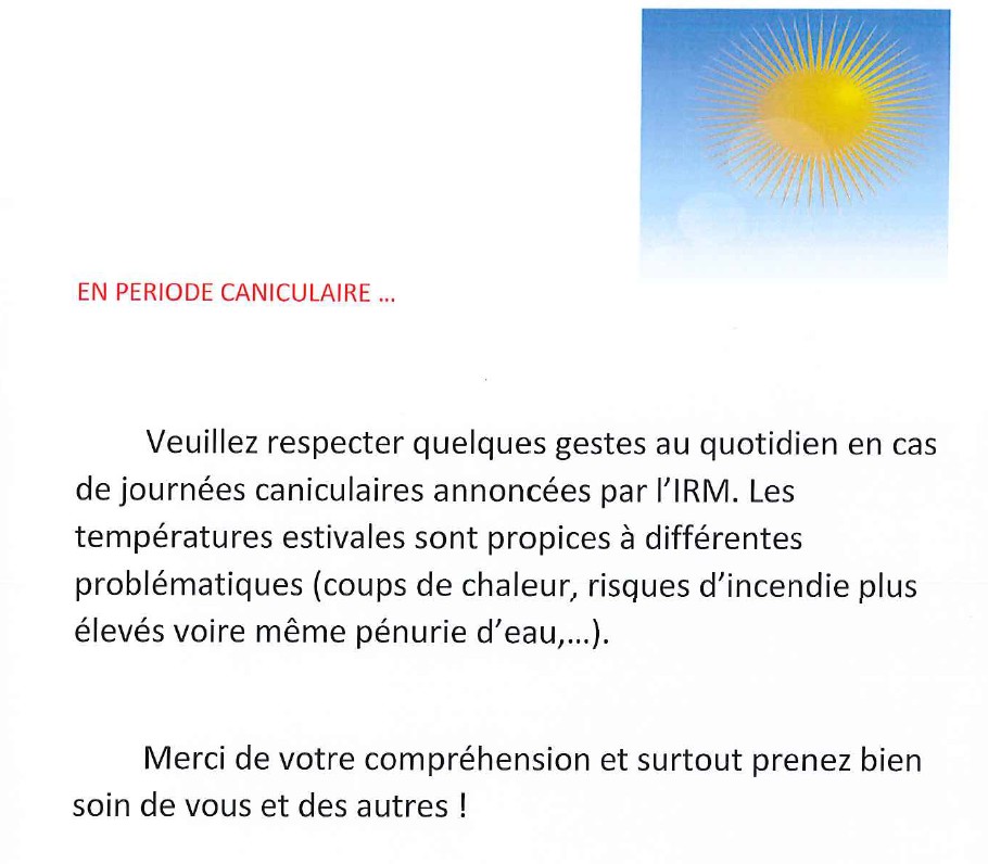 Canicule mot