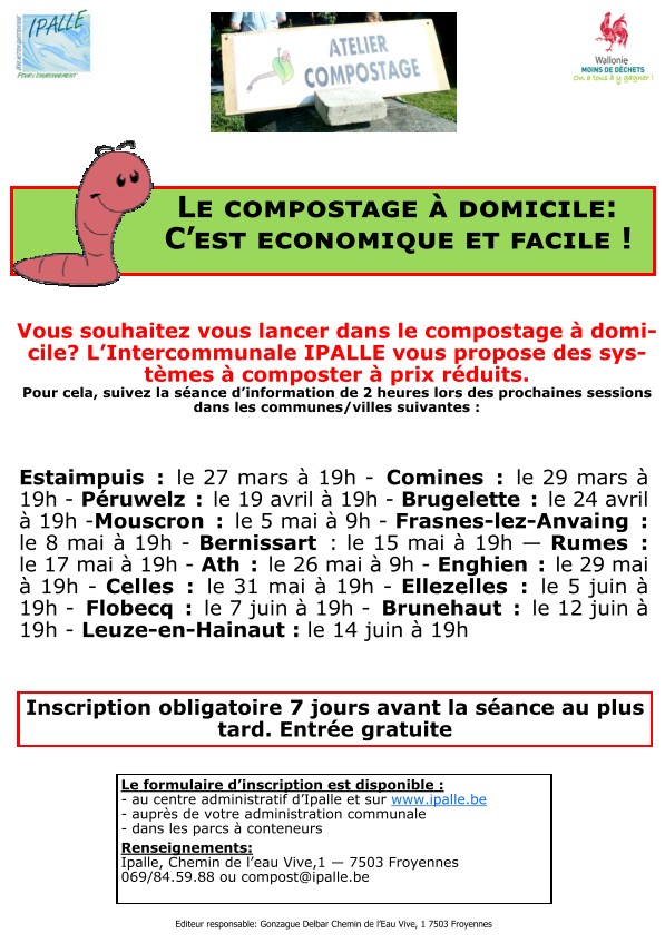 IPALLE compostage affiche dates